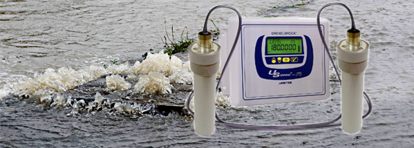 Drexelbrook USonic-R ultrasonic measurement and flow calculation